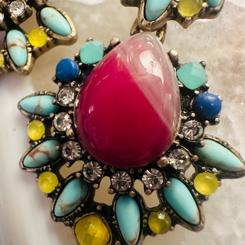 Chloe + Isabel Vibrant Pink and Blue Earrings - Picture 5 of 9